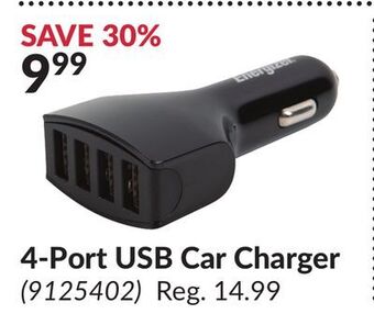 Princess Auto 4-port usb car charger offer