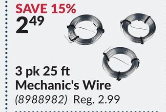 Princess Auto 3 pk 25 ft mechanic's wire offer