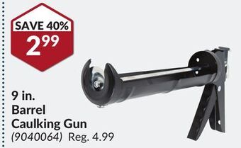 Princess Auto 9 in. barrel caulking gun offer