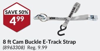Princess Auto 8 ft cam buckle e-track strap offer