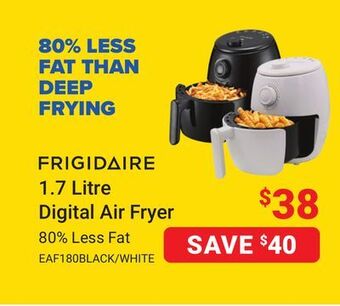 Visions Electronics Frigidaire 1.7 litre digital air fryer offer