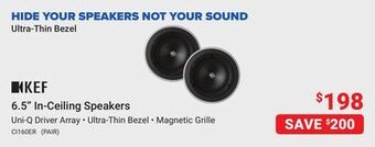 Visions Electronics Kef 6.5 in-ceiling speakers offer
