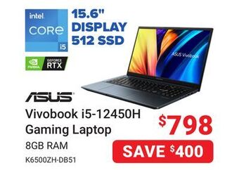 Visions Electronics Asus vivobook i5-12450h gaming laptop offer