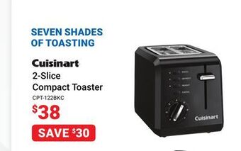 Visions Electronics Cuisinart 2-slice compact toaster offer