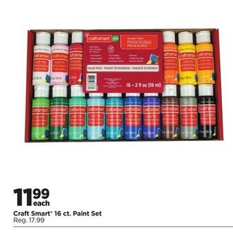 Michaels Craft smart 16 ct. paint set offer