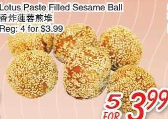 Foody Mart Lotus paste filled sesame ball offer