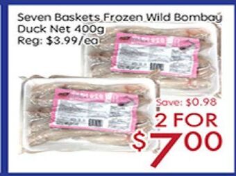 Sunny Food Mart Seven baskets frozen wild bombay duck net offer
