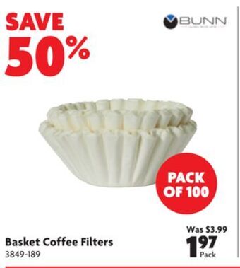Home Hardware Basket coffee filters offer