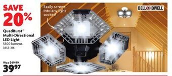 Home Hardware Quadburst multi-directional led light offer