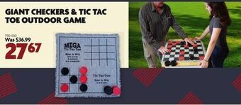 Home Hardware Gian checkers $ tic tac toe outdoor game offer