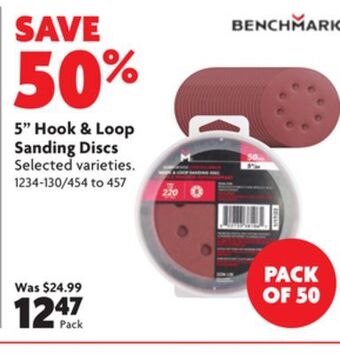 Home Hardware 5 hook & loop sanding discs offer