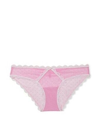 Swiss dot lace cheekini panty