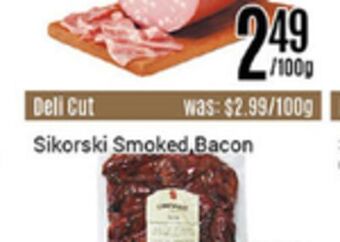 Nations Fresh Foods Sikorski smoked bacon offer