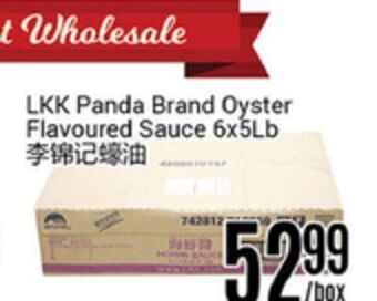 Nations Fresh Foods Lkk panda brand oyster flavoured sauce offer