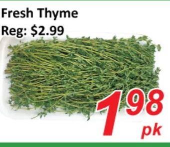 Seasons Foodmart Fresh thyme offer