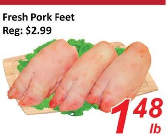 Seasons Foodmart Fresh pork feet offer