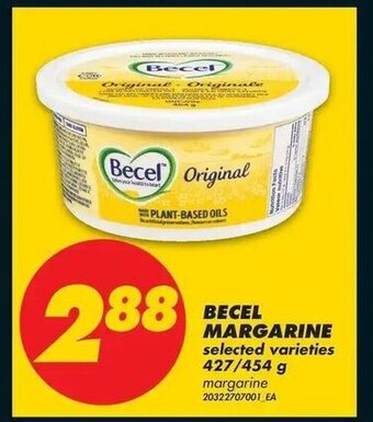 No Frills Becel margarine offer