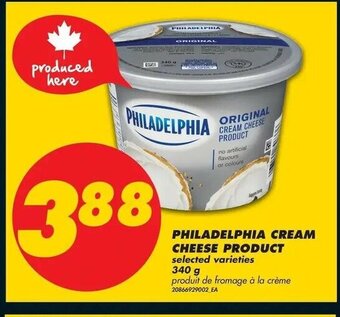 No Frills Philadelphia cream cheese product offer