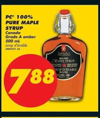 No Frills PC 100% pure maple syrup offer