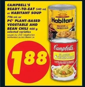 No Frills Campbell's ready-to-eat offer