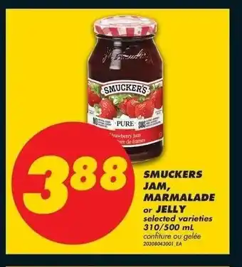 No Frills Smuckers jam, marmalade offer