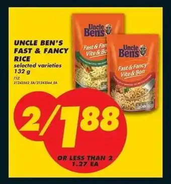 No Frills Uncle ben's fast & fancy rice offer