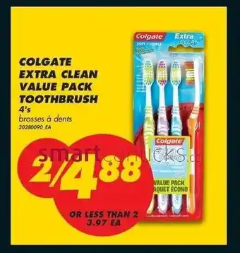 No Frills Colgate extra clean value pack toothbrush offer