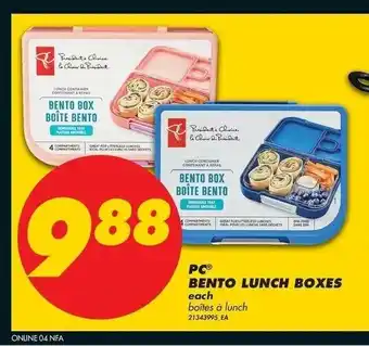 No Frills PC bento lunch boxes offer