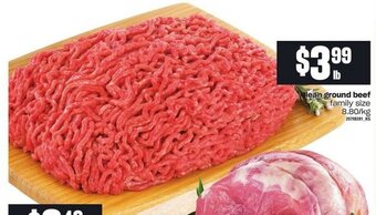 Independent Grocer Lean ground beef offer
