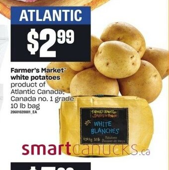 Independent Grocer Farmer's market white potatoes offer