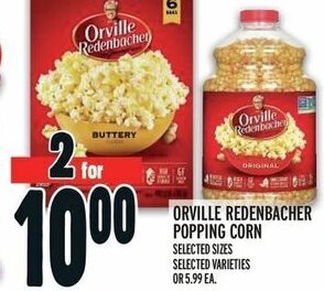 Metro ORVILLE REDENBACHER POPPING CORN offer