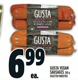 Metro GUSTA VEGAN SAUSAGES 350 g offer