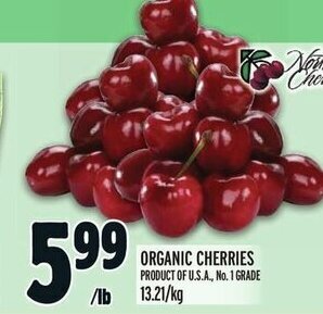 Metro ORGANIC CHERRIES offer