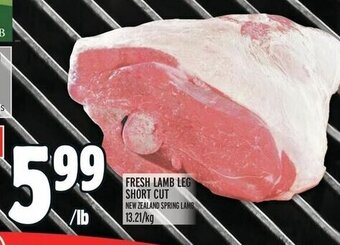 Metro FRESH LAMB LEG SHORT CUT offer