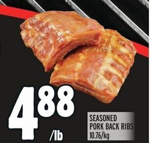 Metro SEASONED PORK BACK RIBS offer