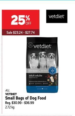 Ren’s Pets Depot All vetdiet small bags of dog food offer
