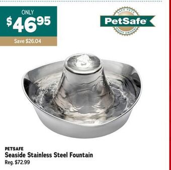 Ren’s Pets Depot Petsafe seaside stainless steel fountain offer