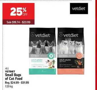 Ren’s Pets Depot All vetdiet small bags of cat food offer