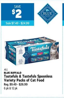Ren’s Pets Depot Tastefuls spoonless variety packs of cat food offer