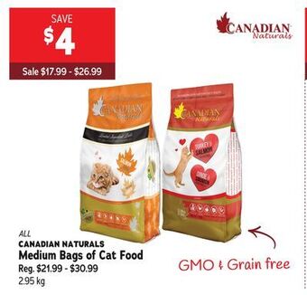 Ren’s Pets Depot All canadian naturals medium bags of cat food offer