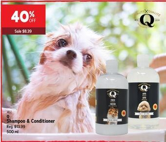 Ren’s Pets Depot Q shampoo & conditioner offer
