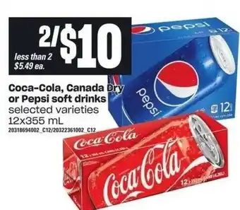 Independent Grocer Coca-cola, canada dry or pepsi soft drinsk offer