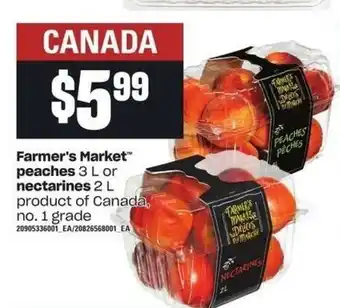 Independent Grocer Farmer's market peaches nectarines offer