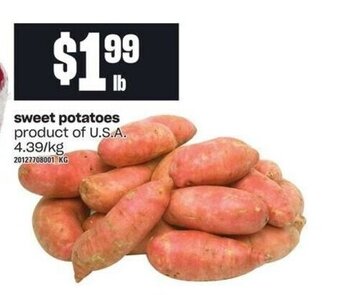 Independent Grocer Sweet potatoes offer