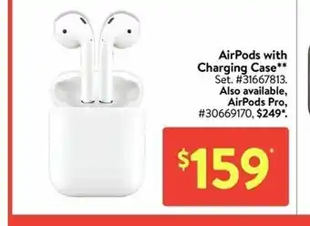 Walmart Airpods with charging case offer