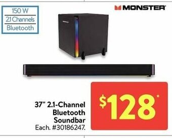 Walmart 37" 2.1-channel bluetooth soundbar offer