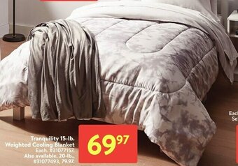 Walmart Tranquility 15-lb. weighted cooling blanket offer
