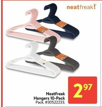 Walmart Neatfreak hangers 10-pack offer