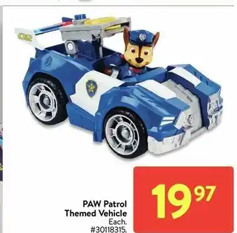Walmart Paw patrol themed vehicle offer