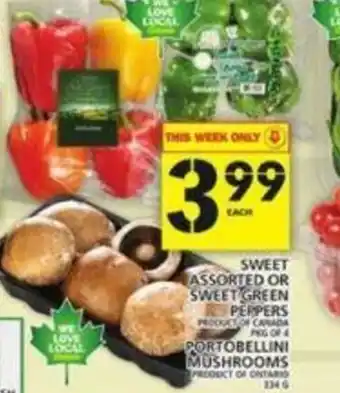 Food Basics Sweet assorted or sweet green peppers offer